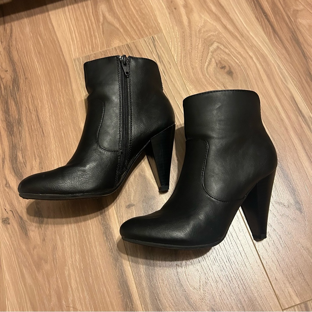 Black Heeled Ankle Boots